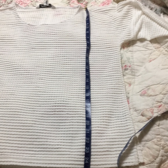 Foxcroft Kim Open Texture Sweater White M - Picture 6 of 6